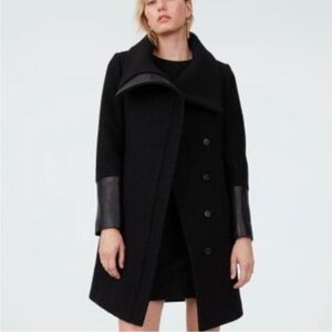 Club Monaco wool lamb leather coat